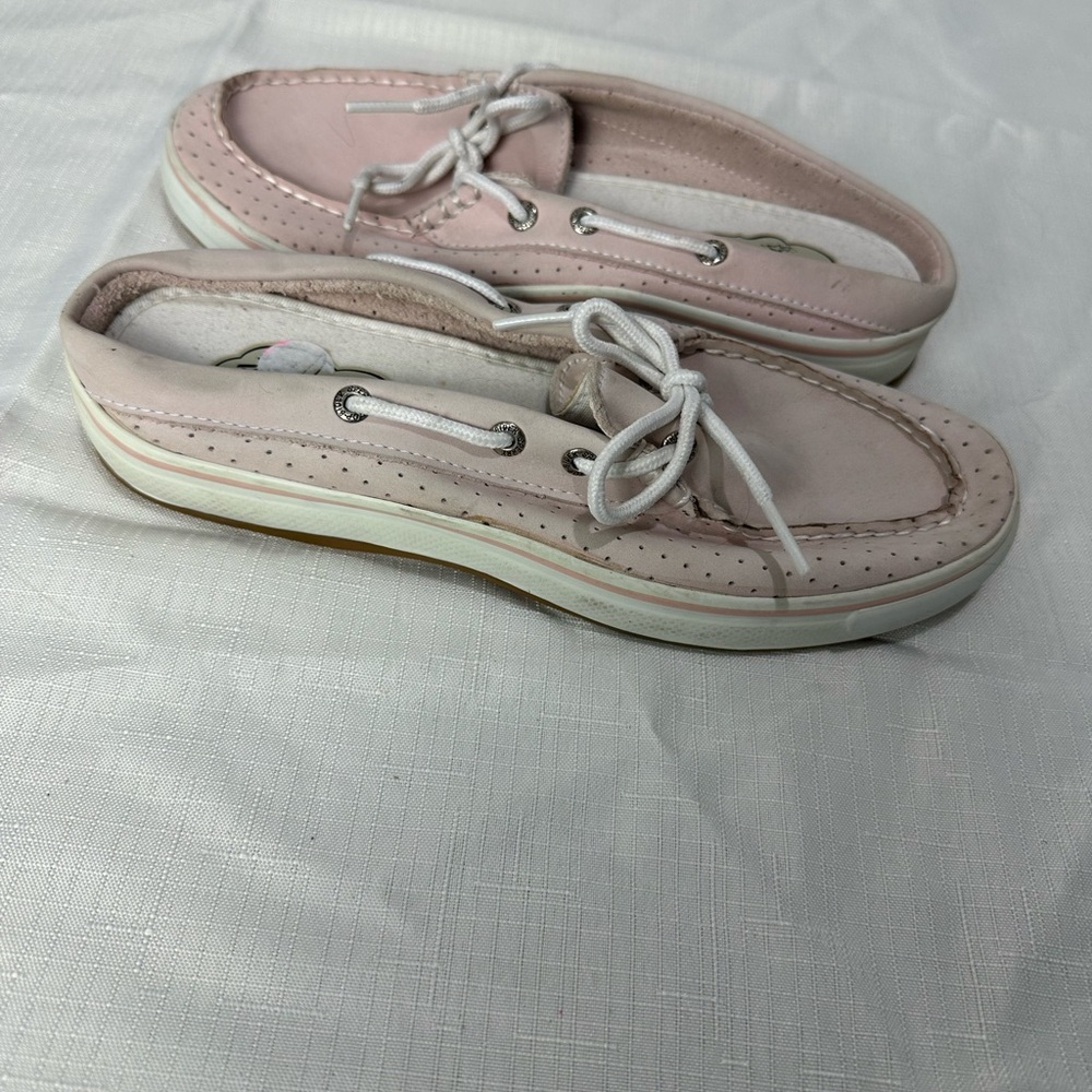 Pink Sperry Topsiders Size 6